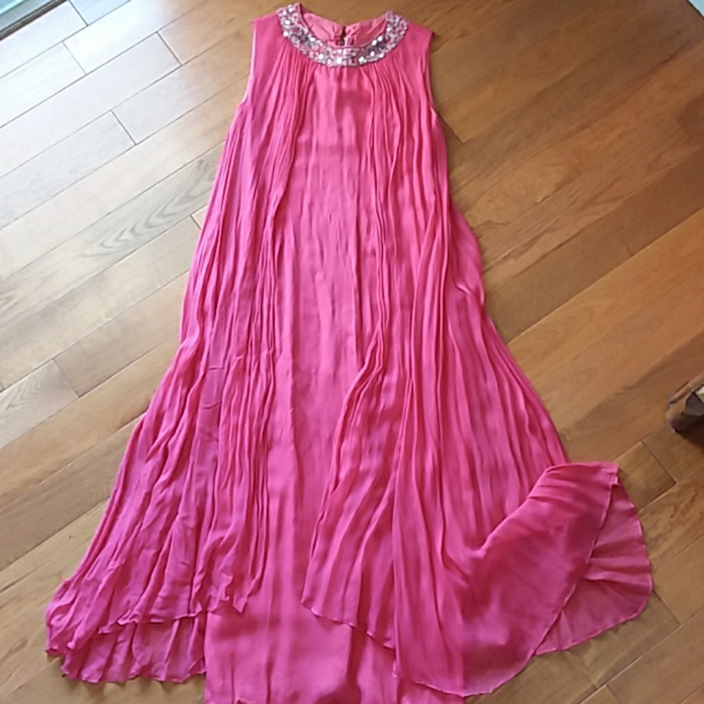 Vintage 1960's floor length gown with beading